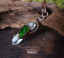 DIOSTEN přívěsek | KŘIŠŤÁL, CHROMDIOPSIDE / "Ruský SMARAGD" / Zelený DIOPSID /  a MĚĎ